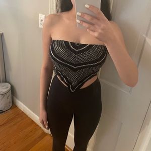 Black Bandana Top